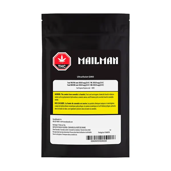 Mailman Strain: Ultraviolet Gmo (Dried Flower) by Mailman