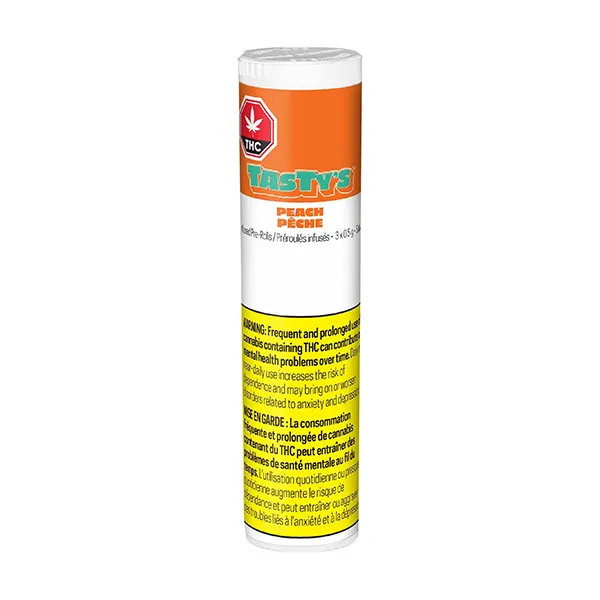 Image for Peach Infused Pre-Roll, cannabis all products by Tasty's