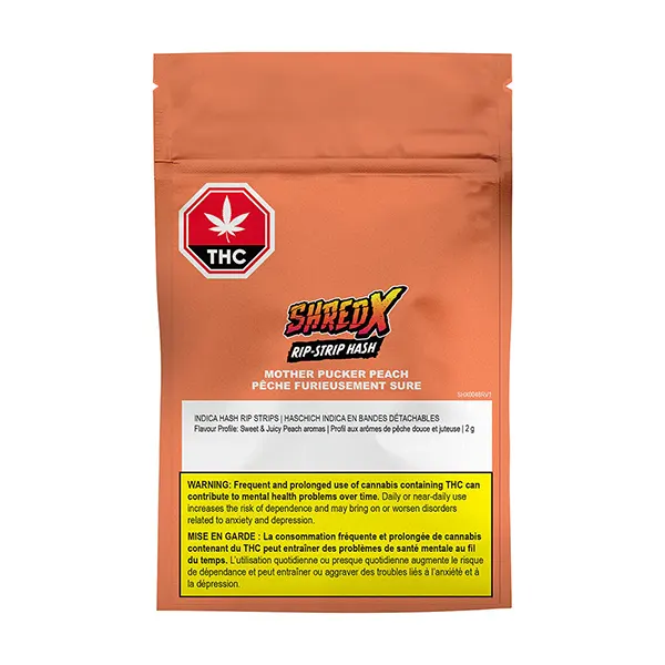 Image for Mother Pucker Peach Rip-Strip Hash, cannabis hash, kief by Shred