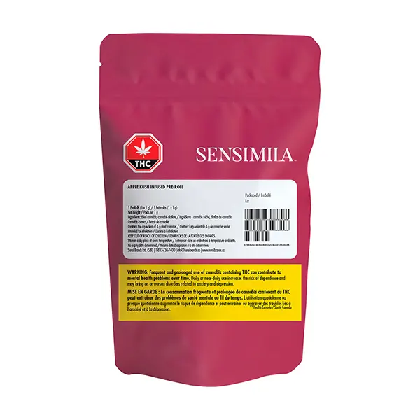 Image for Apple Kush Infused Pre-Roll, cannabis all products by Sensimila