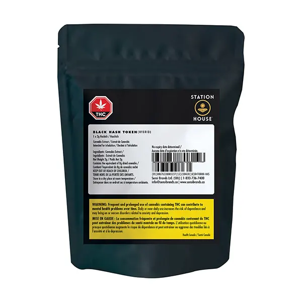 Image for Organic Black Hash Token, cannabis hash, kief by Station House