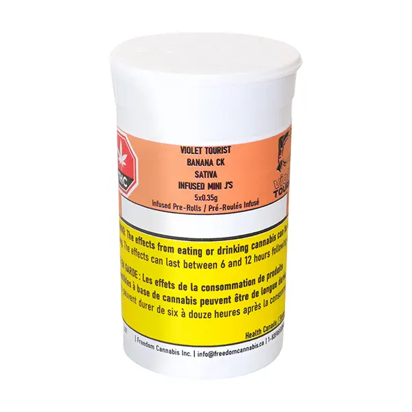 Image for Banana Ck Infused Mini J's, cannabis pre-rolls by Violet Tourist