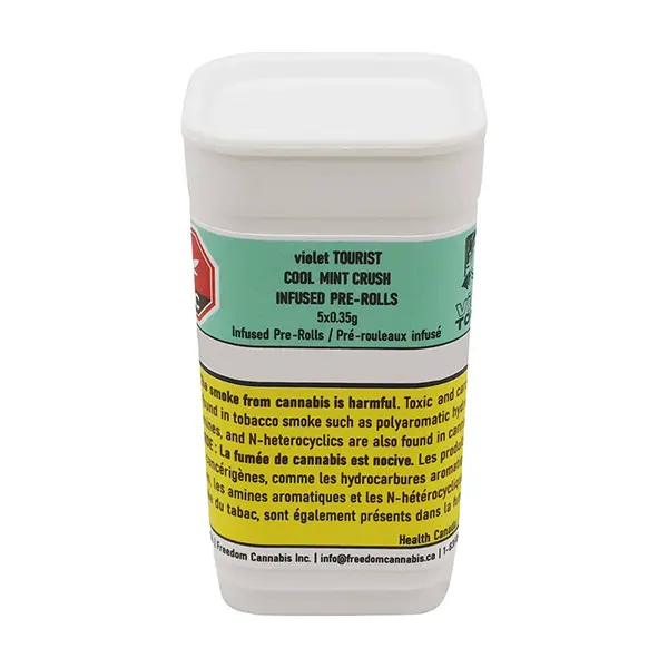 Image for Cool Mint Crush Infused Mini J's, cannabis pre-rolls by Violet Tourist