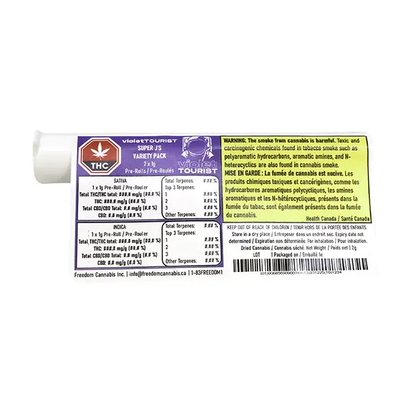 Image for Super J Variety Pack Pre-Roll, cannabis pre-rolls by Violet Tourist