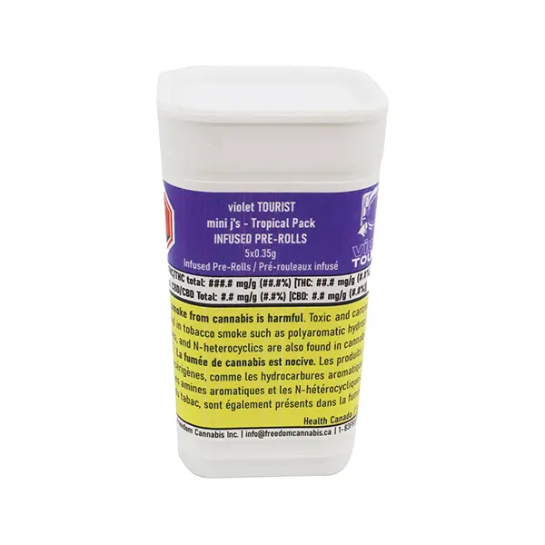 Image for Infused Mini J's Tropical Pack, cannabis pre-rolls by Violet Tourist