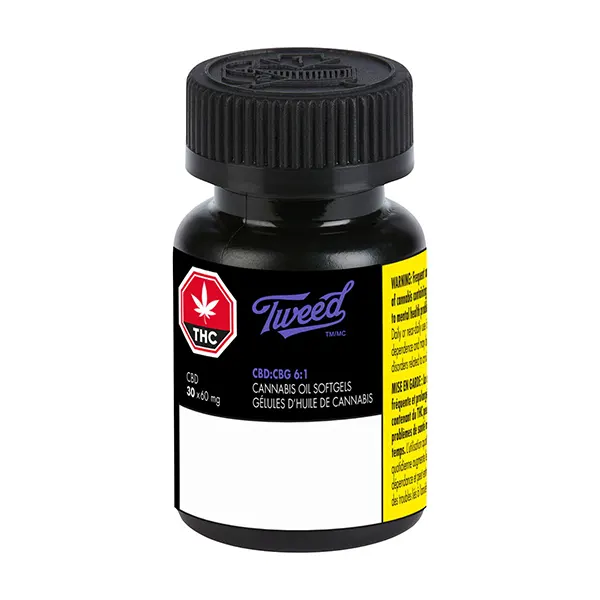 CBD:CBG 6:1 Softgels (Capsules, Softgels) by Tweed