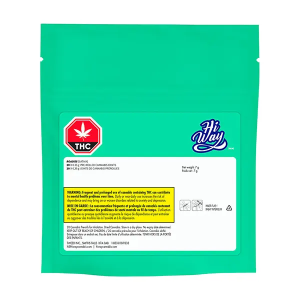 Image for Roadies Sativa Pre-Rolled Cannabis Joints, cannabis all products by Hiway