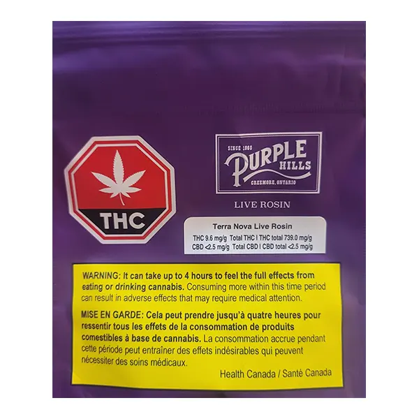 Image for Terra Nova Live Rosin, cannabis resin, rosin by Purple Hills