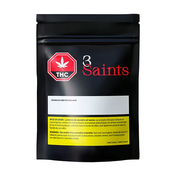 Image for Crumbled Lime Pressed Hash, cannabis all products by 3Saints