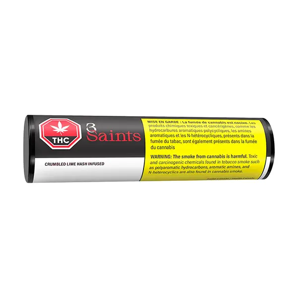 Image for Crumbled Lime Hash Infused Pre-roll (solventless), cannabis all products by 3Saints