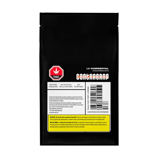 La Confidential Live Resin Disposable Vape (Disposable Vapes) by Contraband