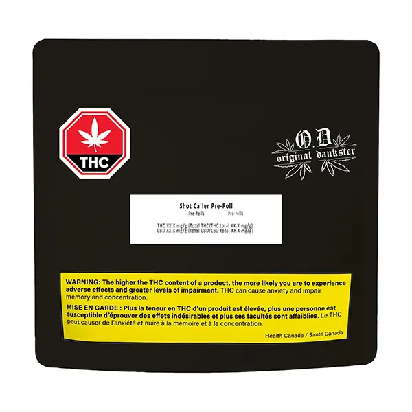 Image for Shot Caller Pre-roll, cannabis all products by Original Dankster