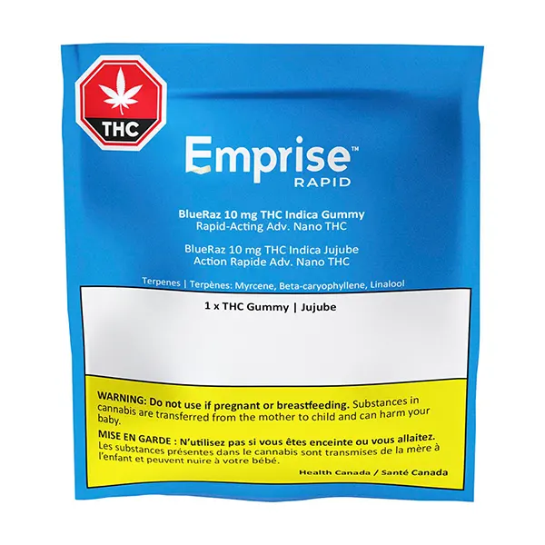 Image for Blueraz 10 THC Indica Gummy, cannabis all products by Emprise