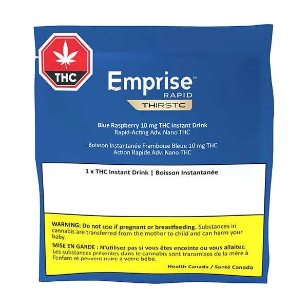 Image for Blue Raspberry 10 THC Instant Drink, cannabis all products by Emprise