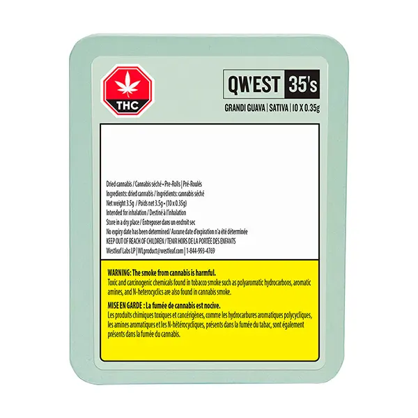 Grandi Guava Pre-Roll (Pre-Rolls) by Qwest 35's