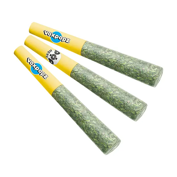 Product image for Banana Peel Diamond Infused Crushable Pre-Rolls, Cannabis Flower by VOX