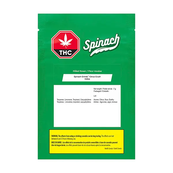 Grindz - Citrus Crush (Milled Flower) by Spinach