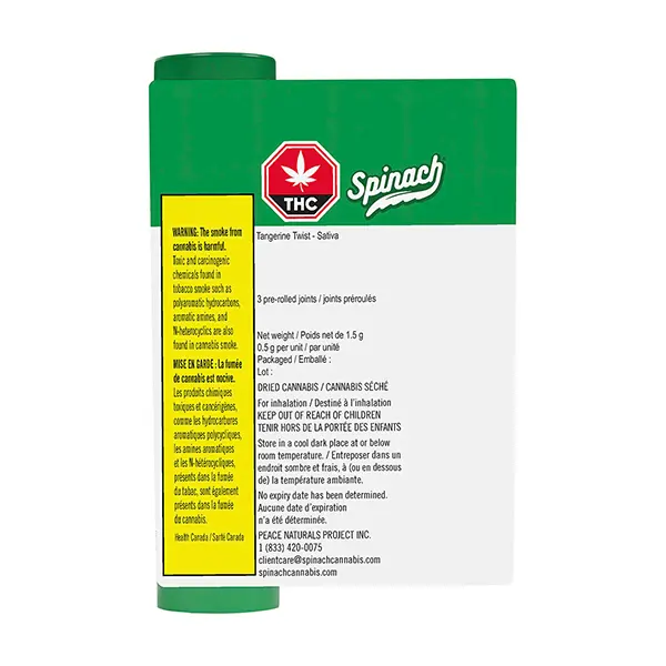 Image for Tangerine Twist Pre-Roll, cannabis pre-rolls by Spinach