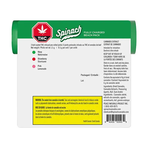 Image for Fully Charged Tropical Pack Infused Pre-Roll Multi-pack, cannabis pre-rolls by Spinach