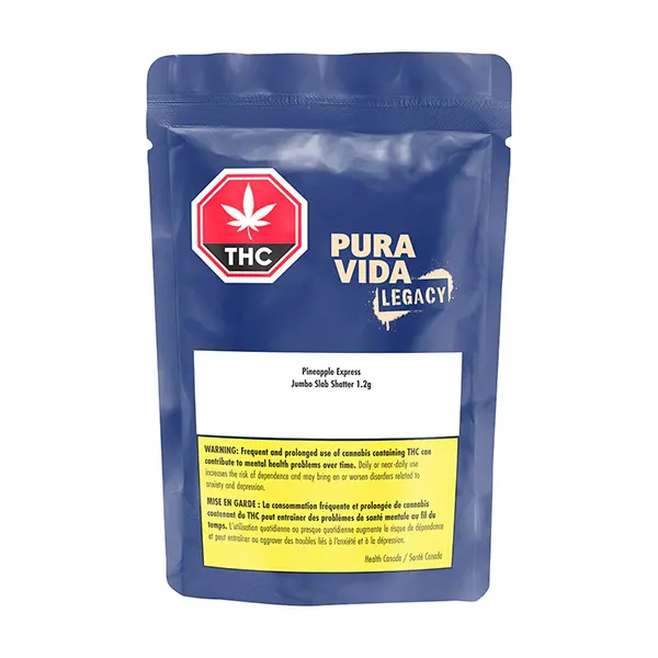 Image for Pineapple Express Jumbo Slab Shatter, cannabis all products by Pura Vida