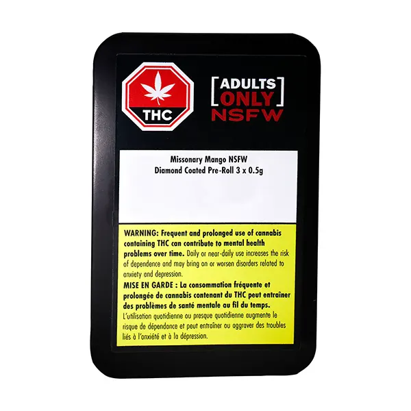 Image for Missionary Mango NSFW Diamond Coated Infused Pre-Roll, cannabis all products by Adults Only