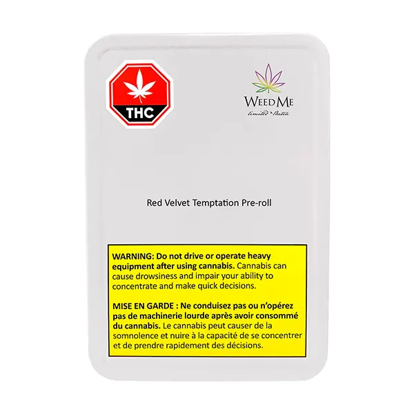 Image for Red Velvet Temptation Pre-Roll, cannabis all products by Weed Me