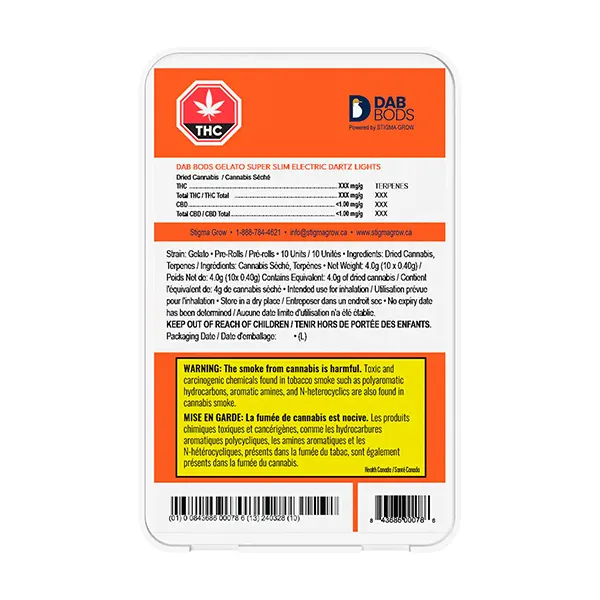 Image for Gelato Super Slim Electric Dartz Lights, cannabis pre-rolls by Dab Bods