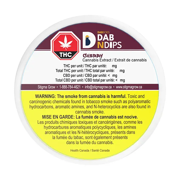 Dab N Dips Cherry (Sublingual Strips) by Dab Bods