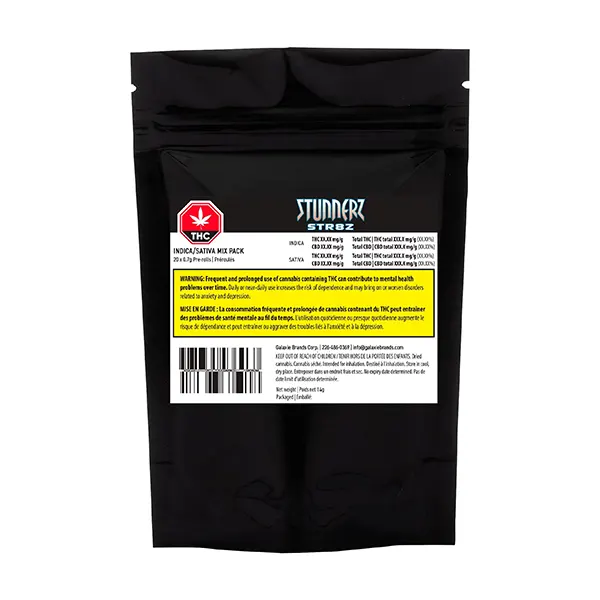 Image for Indica/Sativa Mix Pack Pre-Roll, cannabis pre-rolls by Stunnerz