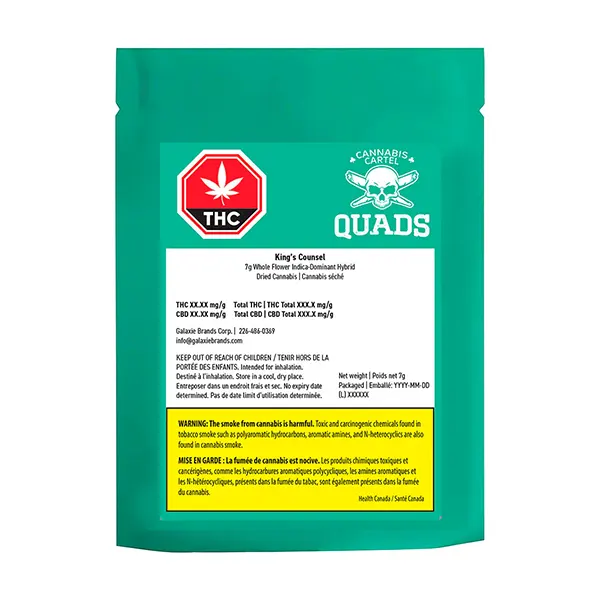 Image for King's Counsel, cannabis dried flower by Cannabis Cartel