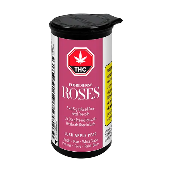 Image for Roses Lush Apple Pear Infused Rose Petal Pre-Roll, cannabis all products by Floresense