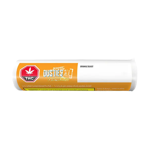 Dusties XL Retro Orange Blast Kief-Coated Infused Pre-Roll (Pre-Rolls) by BoxHot
