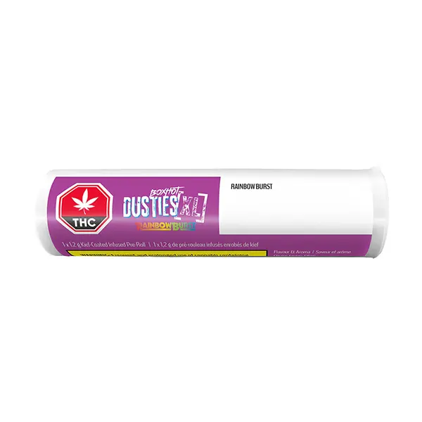 Dusties XL Retro Rainbow Burst Kief-Coated Infused Pre-Roll (Pre-Rolls) by BoxHot