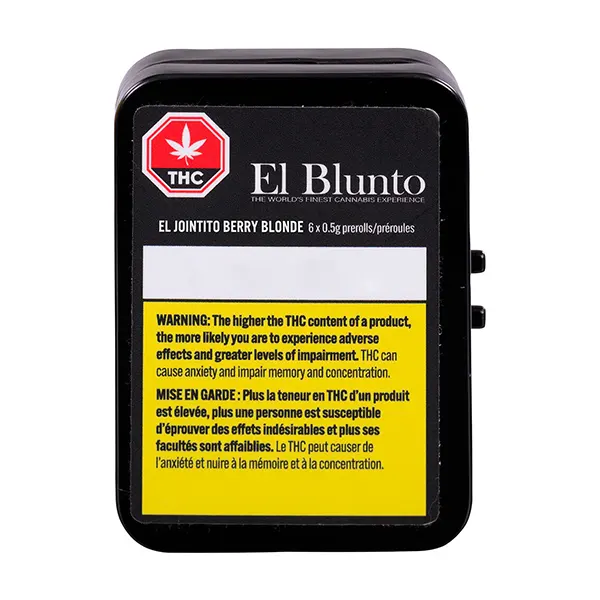 Image for El Jointito Berry Blonde Pre-Roll, cannabis all products by El Blunto