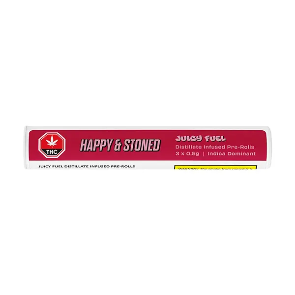 Juicy Fuel Disty + Diamond Infused Pre-roll (Pre-Rolls) by Happy & Stoned