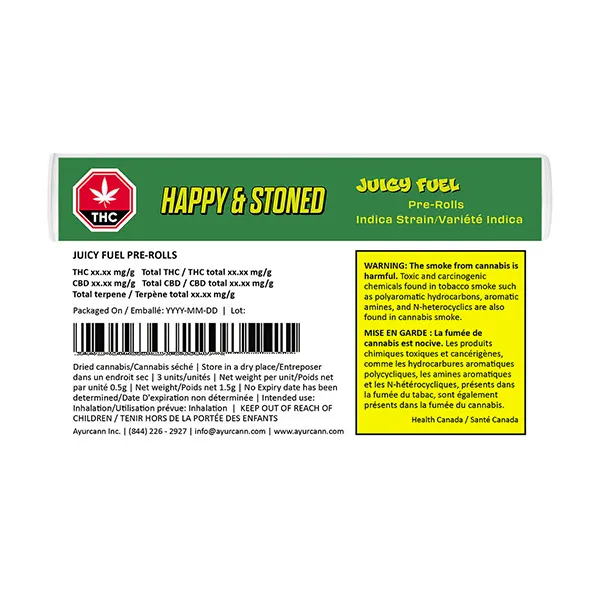 Image for Juicy Fuel Pre-Roll, cannabis all products by Happy & Stoned