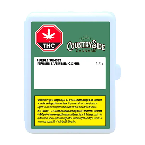 Image for PURPLE SUNSET Live Resin Infused Pre-Roll, cannabis all products by Countryside Cannabis