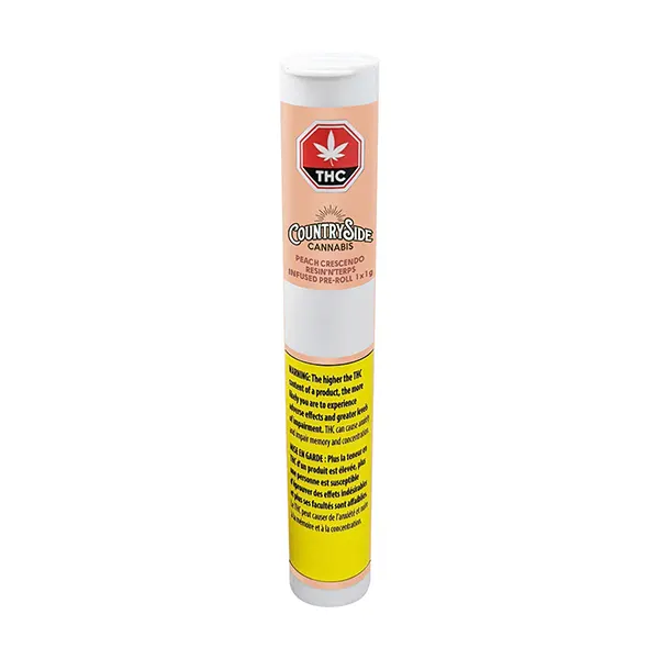 Image for Peach Crescendo Resin'N'Terps Infused Pre-Roll, cannabis all products by Countryside Cannabis