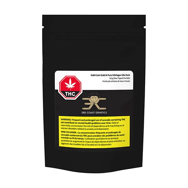 Image for Gold Cash Gold & Pure Michigan Glass Tip Pre-Roll Mix Pack, cannabis all products by 3rd Coast Genetics