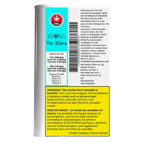 Image for The Blues Pre-Roll, cannabis pre-rolls by High Note