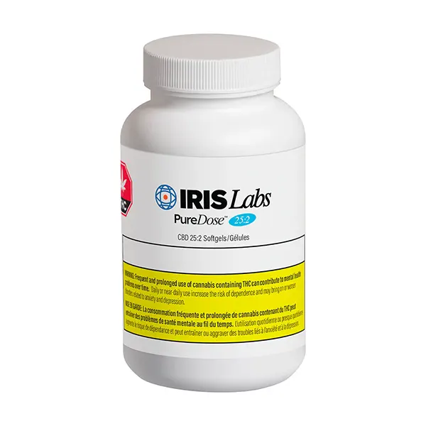 PureDose CBD 25:2 Soft Gels (Capsules, Softgels) by IRIS Labs