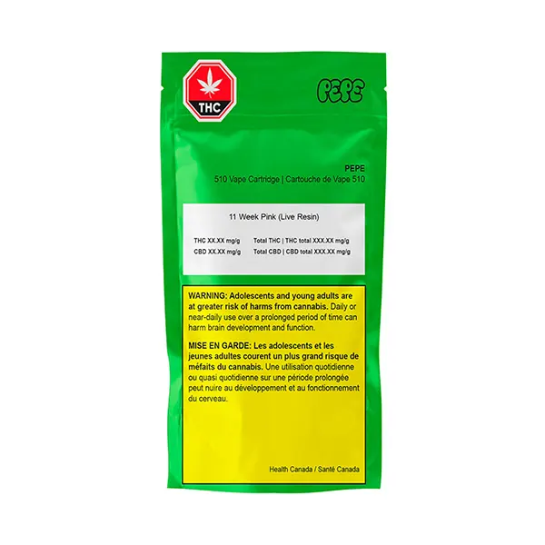 11 Week Pink (Live Resin) (510 Cartridges) by PEPE