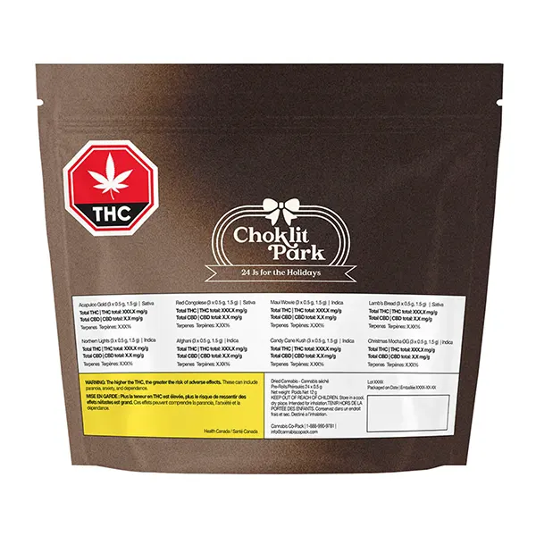 Image for 24 Js FOR THE HOLIDAYS, cannabis pre-rolls by Choklit Park