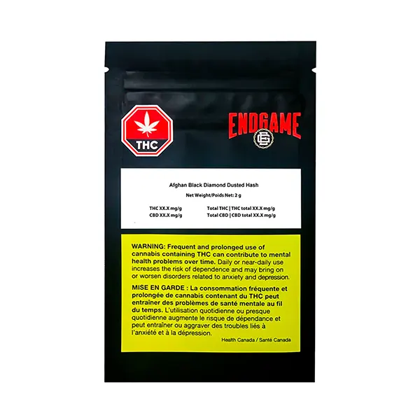 Image for Afghan Black Diamond Dusted Hash, cannabis hash, kief by Endgame