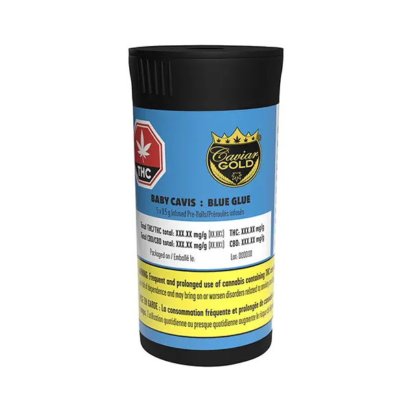 Image for Baby Cavis - Blue Glue Infused Pre-roll, cannabis all products by Caviar Gold