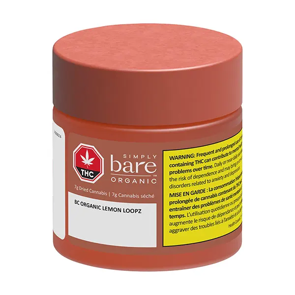 Image for BC Organic Lemon Loopz, cannabis dried flower by Simply Bare