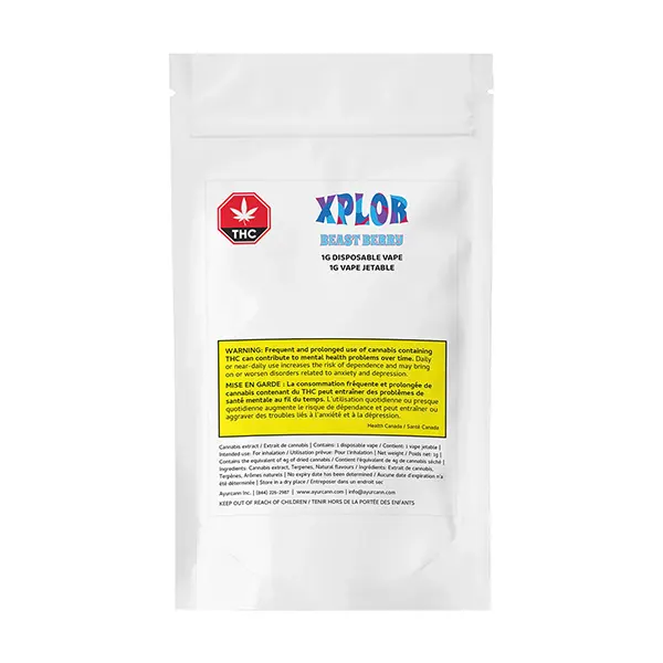 Image for Beast Berry Disposable Vape, cannabis all products by XPLOR