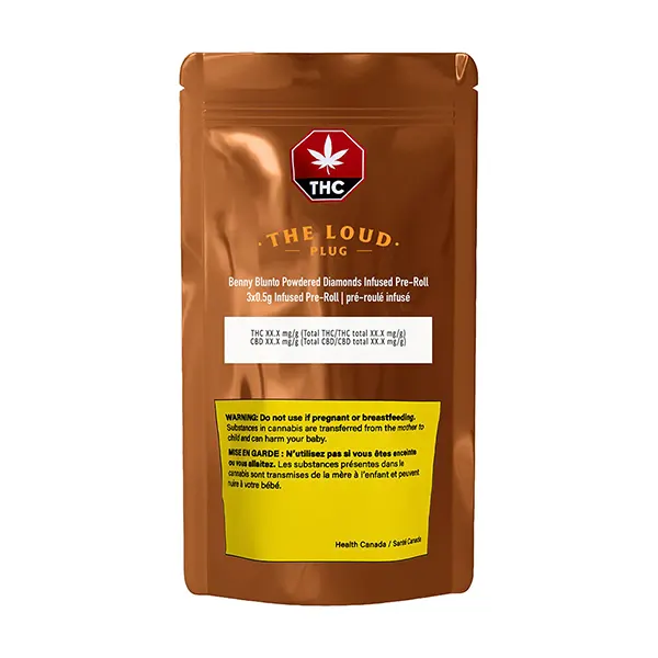 Image for Benny Blunto Powdered Diamonds Infused Pre-Roll, cannabis blunts by The Loud Plug