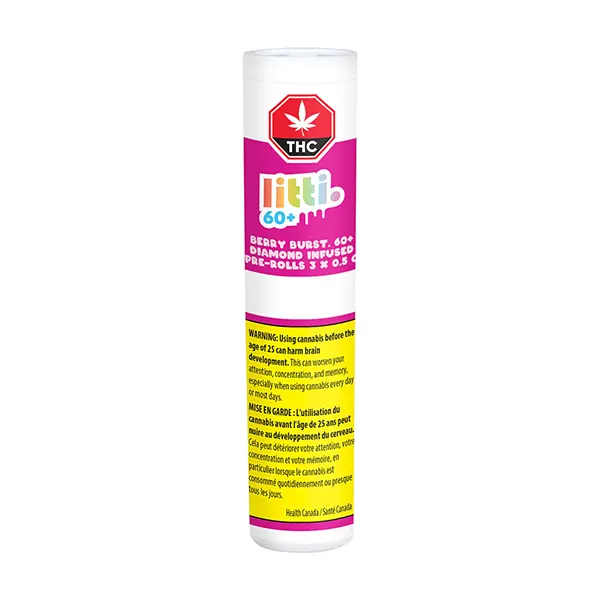 Image for Berry Burst 60+ Diamond Infused Pre-Roll, cannabis all products by Litti.