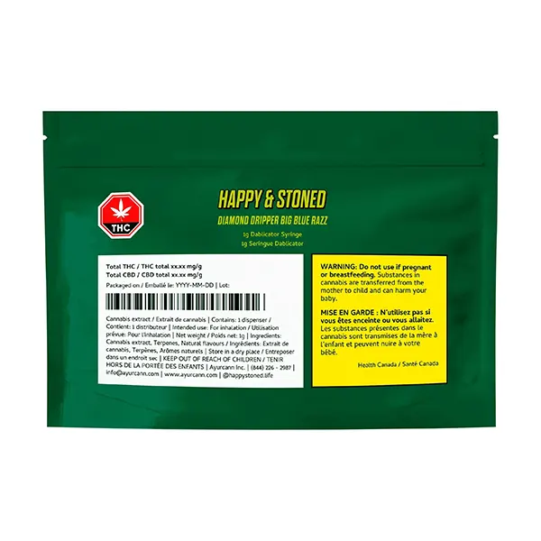 Image for Big Blue Razz Diamond Dripper, cannabis isolates, distillates by Happy & Stoned